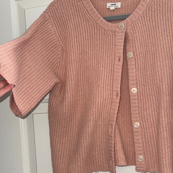 Aerie Pink Button-Up Cardigan - Picture 3 of 5